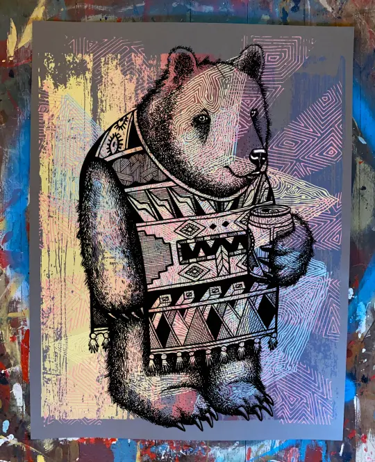 P. Bear Screen Print