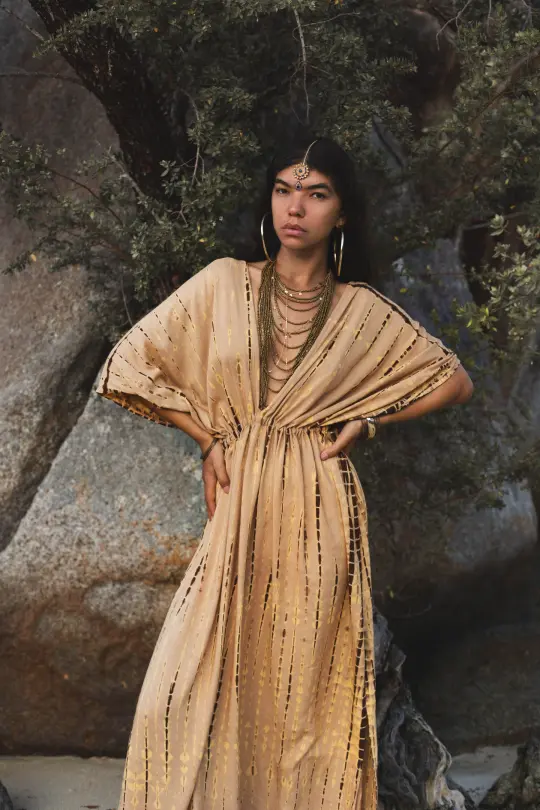 Nola Dress Beige