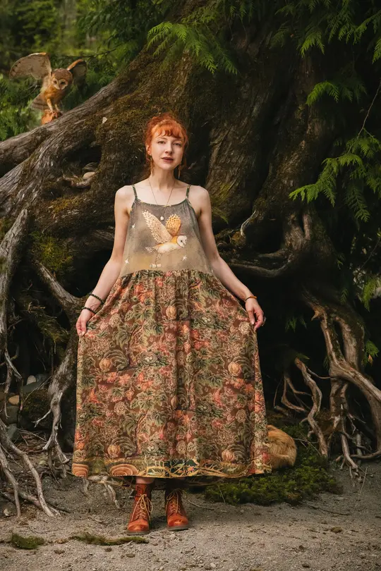 Woodland Wisdom Bohéme Slip Dress