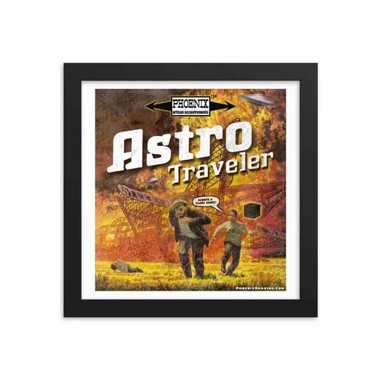 Astro Traveler "Close Shave" Framed Print