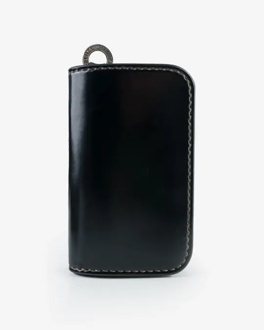 Medium Shell Cordovan Wallet - Black
