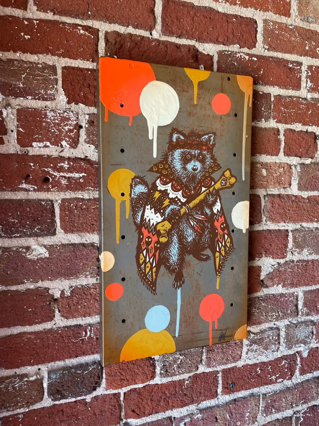 The Messenger on Reclaimed Metal