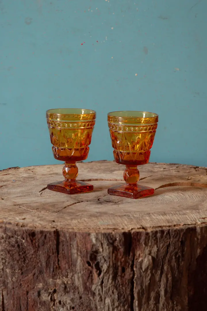 Vintage Cordial Glass Set