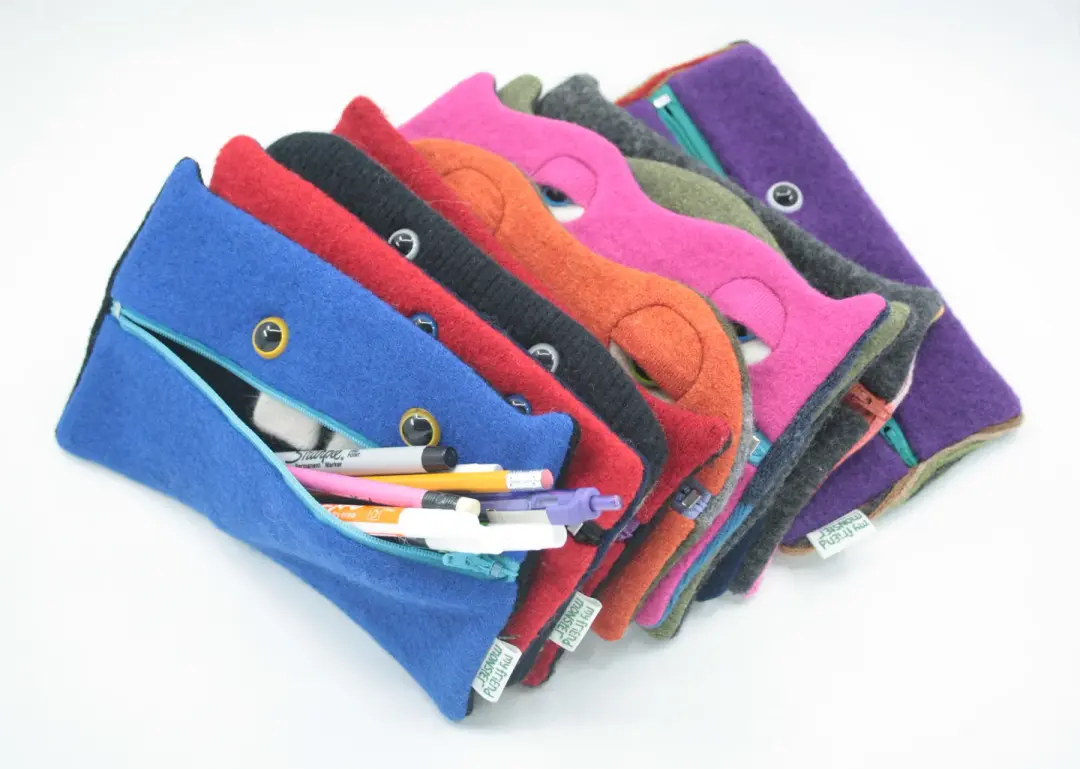 Monster zipper case wallet