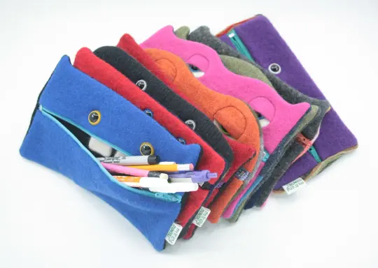 Monster zipper case wallet
