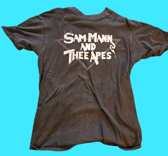 Sam Mann and Thee Apes  true single stitch t-shirt size L