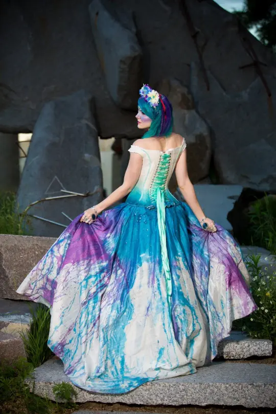 Off Shoulder Galaxy Dress