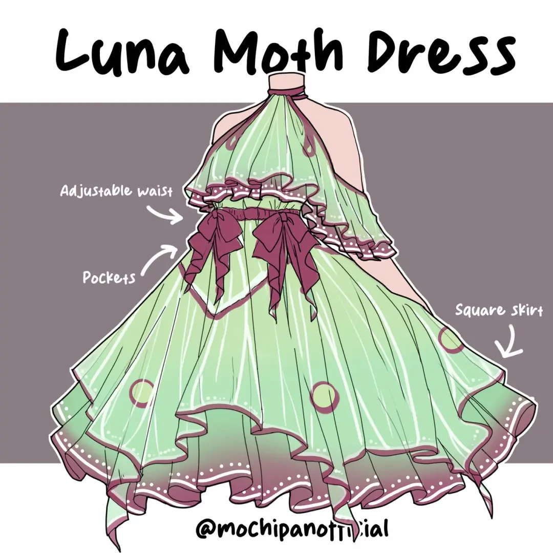 (Interest Check) Luna Moth Dress (In Development)