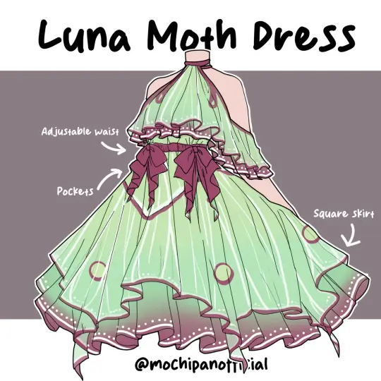 (Interest Check) Luna Moth Dress (In Development)