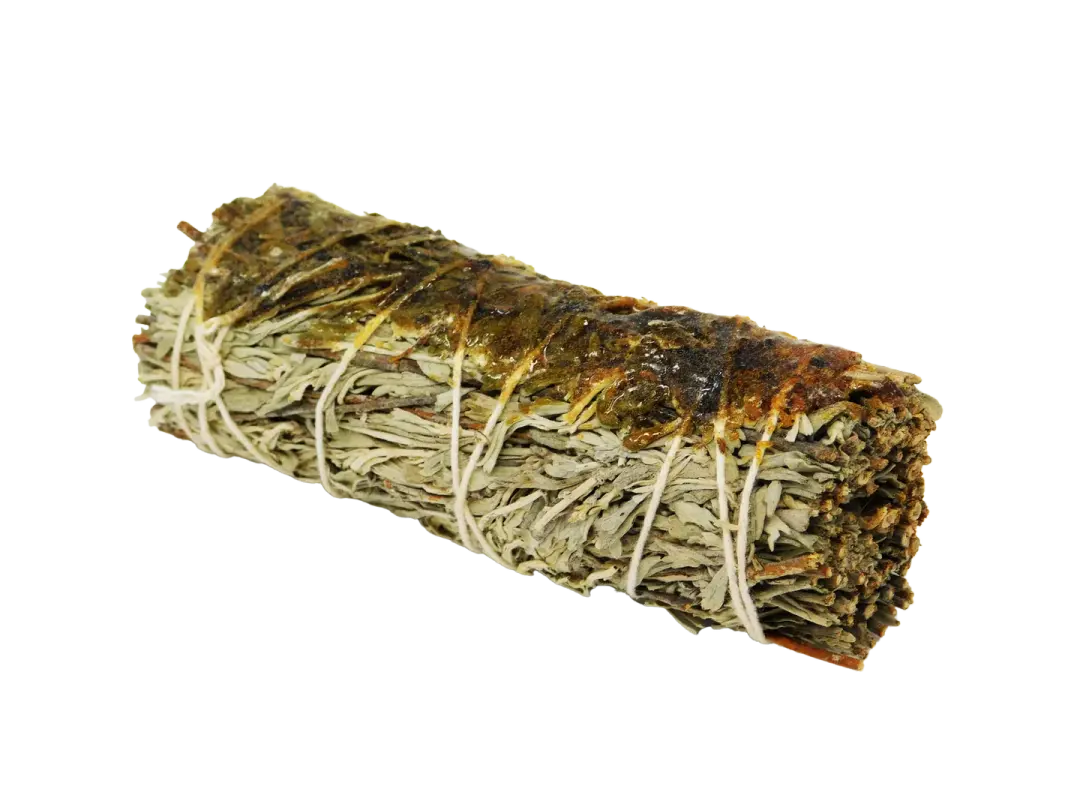Blue Sage & Copal Resin Smoke Wand