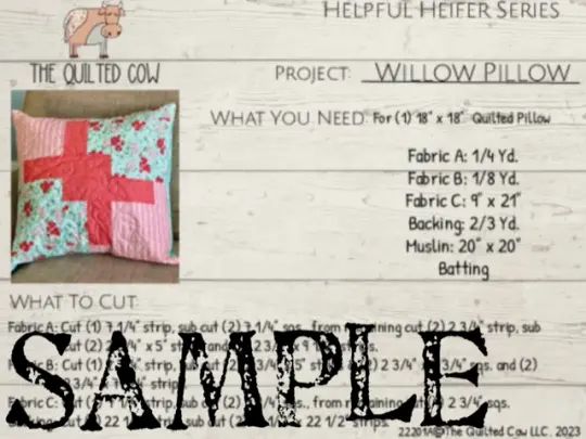 Helpful Heifer Willow Pillow