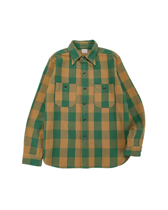 Warehouse Lot. 3104 Flannel Shirts O/W Pattern A Green