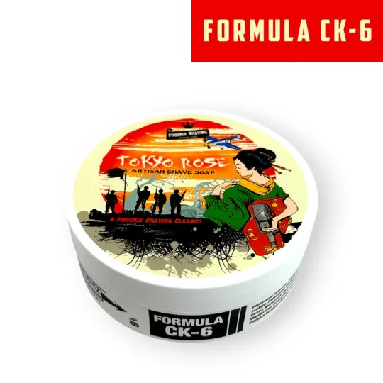 Tokyo Rose Artisan Shaving Soap | Ultra Premium CK-6 Formula