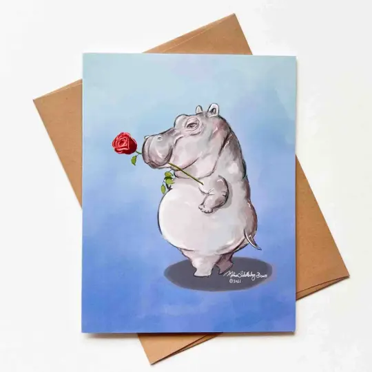 Sexy Hippo Card
