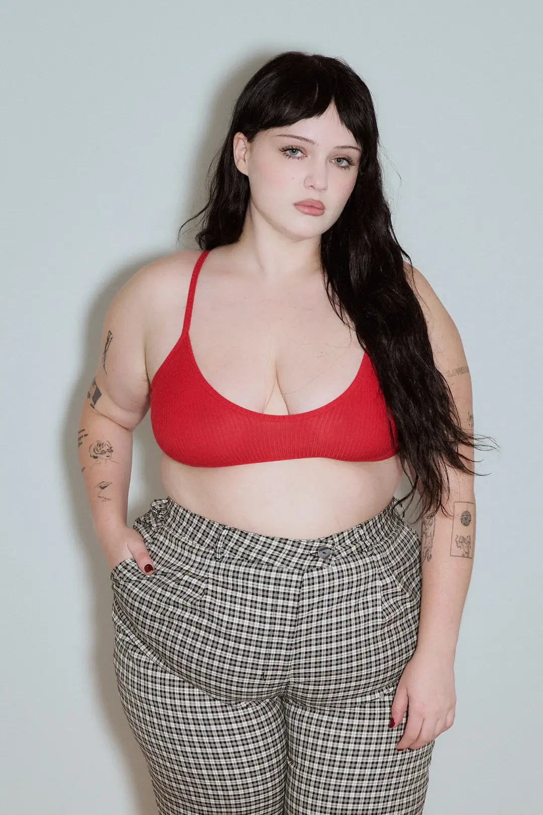 Lounge Tencel Rib Bralette Maraschino