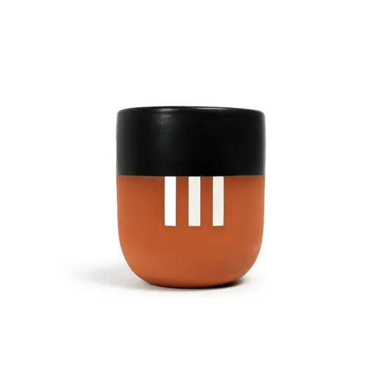 Handleless Mug - White Stripe
