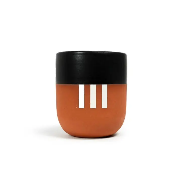 Handleless Mug - White Stripe