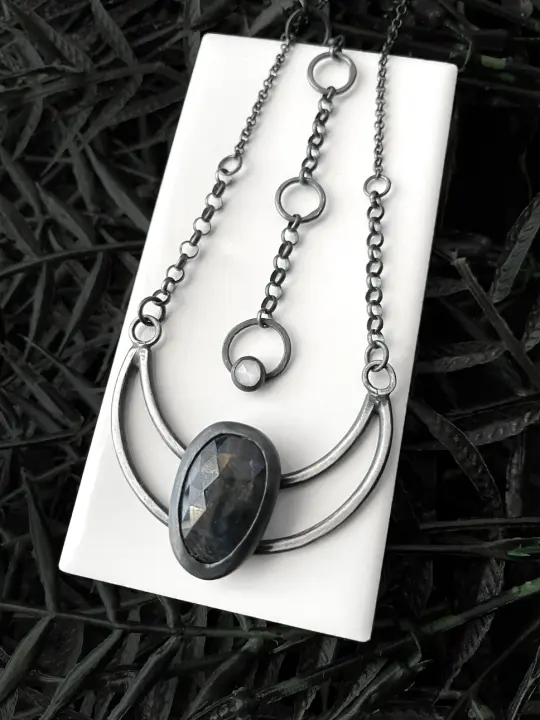 Sapphire Moon Pendant