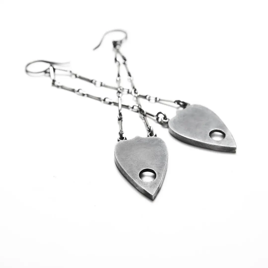* Ready to Ship* Twin Planchettes. Small Oracle Earrings.
