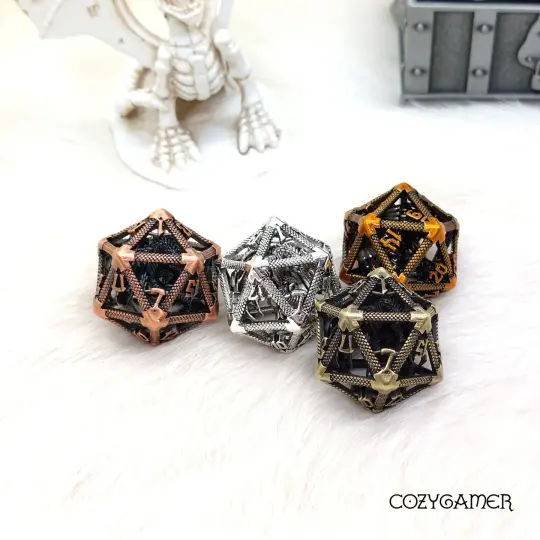Flying Inner Dragon Metal D20