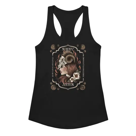 Aries Zodiac Tank - Gothic Astrology Tank Top