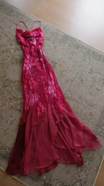 Hot Pink Elegant Prom Dress ,A-Line Spaghetti Straps Bodycon Maxi Summer Dress RS1183
