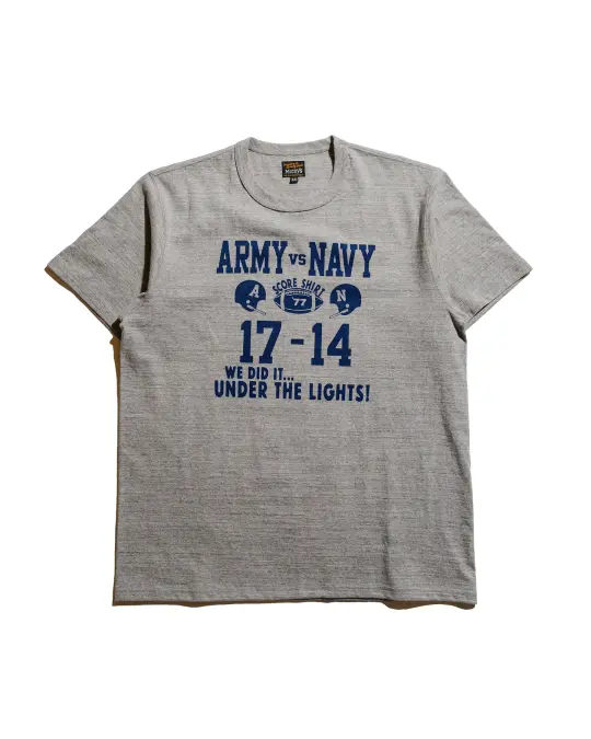 The Real McCoy's MC25011 Military Tee / Army Vs. Navy Gray