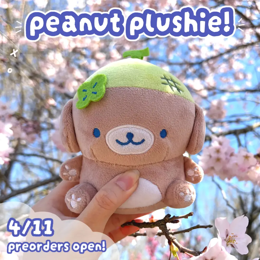 [ preorder ] peanut plushie