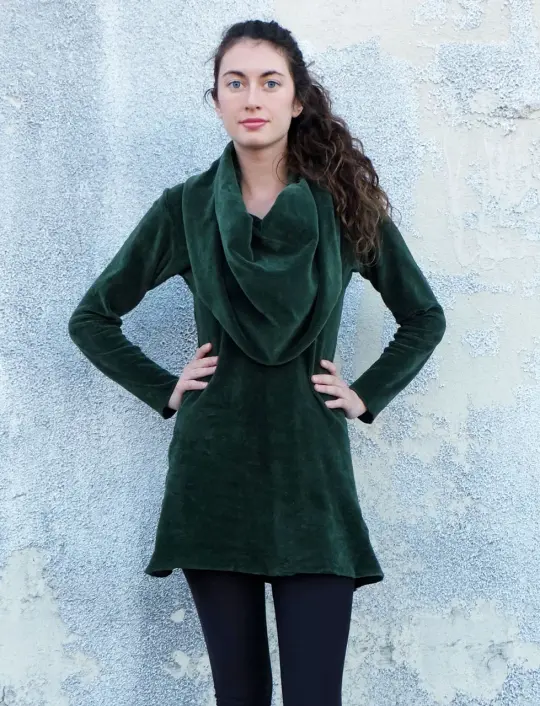 Super Cowl Simplicity VELOUR Tunic