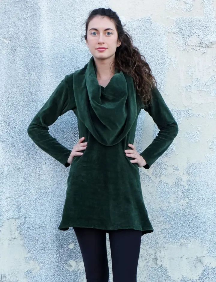 Super Cowl Simplicity VELOUR Tunic