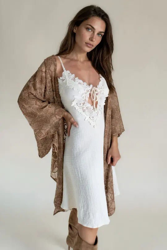 Solene Dress in Cream