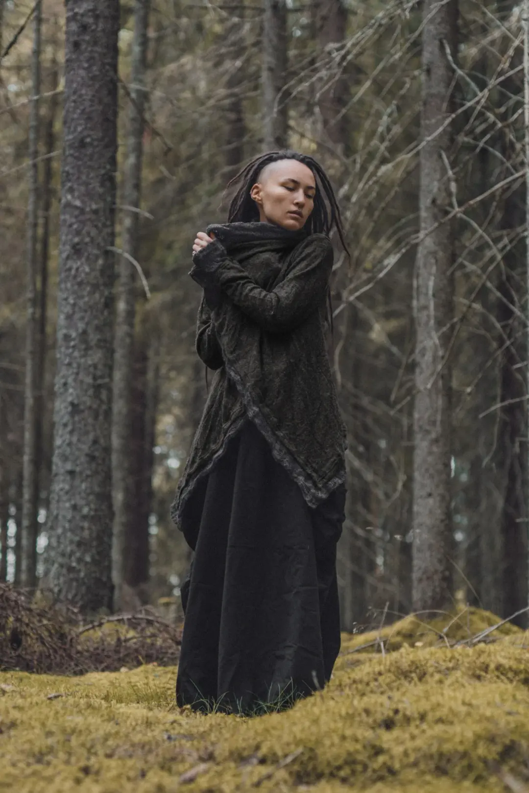 Hooded Cardigan Saranya Black