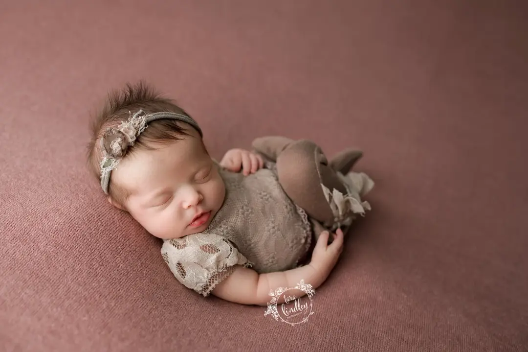 Chloe thick knit Beanbag Backdrop in Dusty Rose