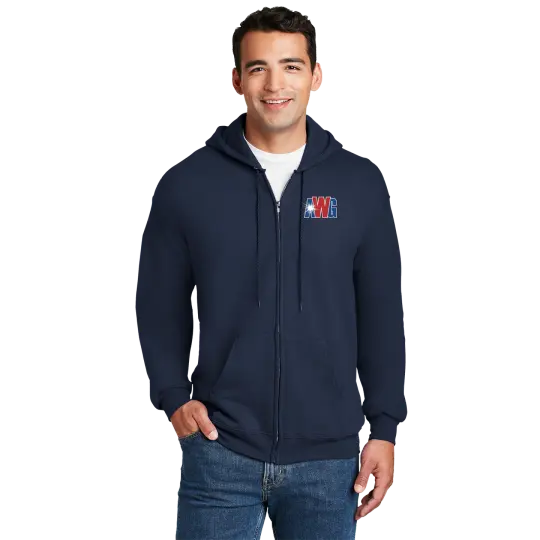 AWG F283 Hanes Ultimate Full Zip Hoodie