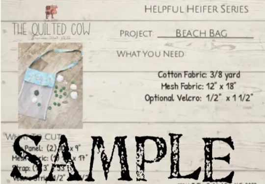 Helpful Heifer Beach Bag