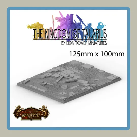 125x100mm Rectangle Base