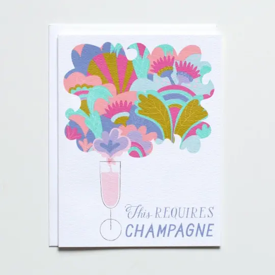This Requires Champagne Notecard