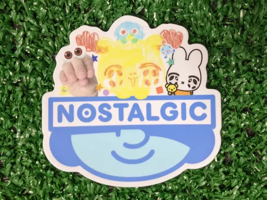 nostalgic tv network waterproof vinyl sticker