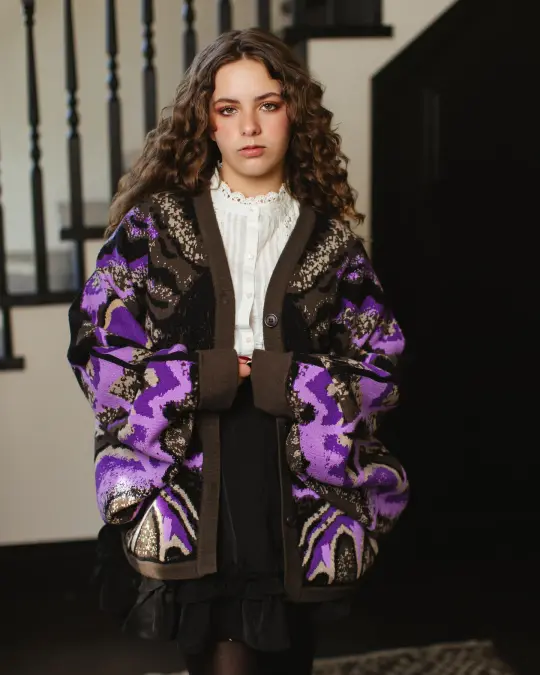 Black Witch Moth Cardigan (Restocking November 5th, 2026)