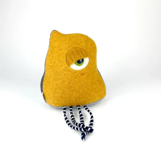 Amber the handmade plush monster