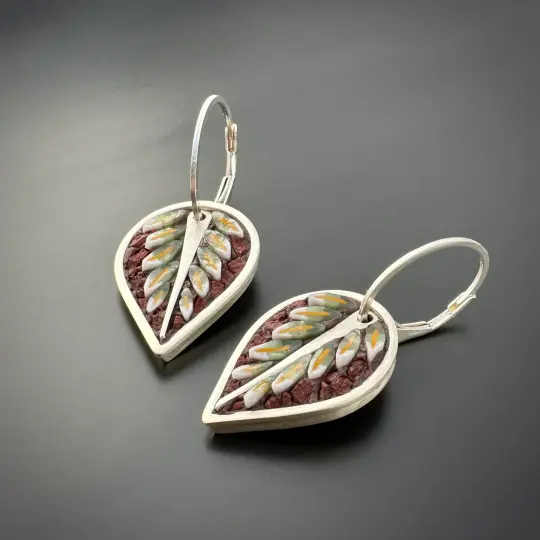 Coleus Leaf Earrings