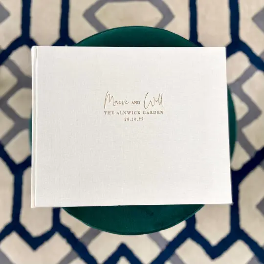 Luxurious Linen Guest Book - 3 sizes available