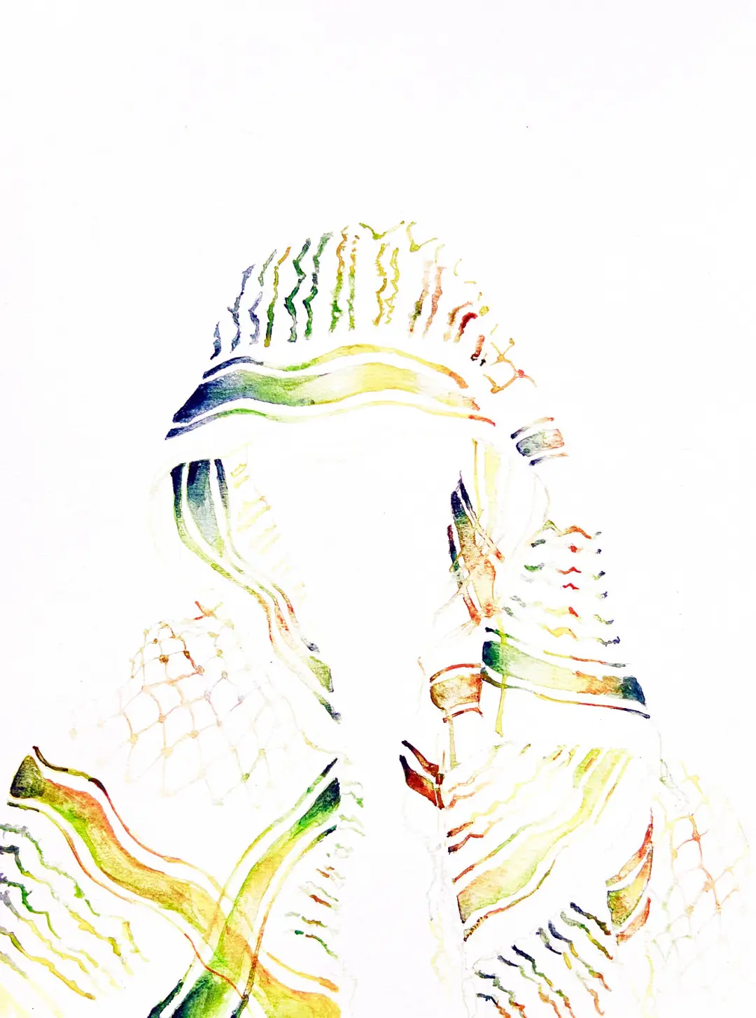 Empty Portrait in Green