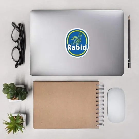 Rabid Banana Vinyl Sticker | Available in 3 Sizes