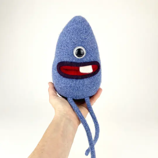 Benji the handmade plush monster