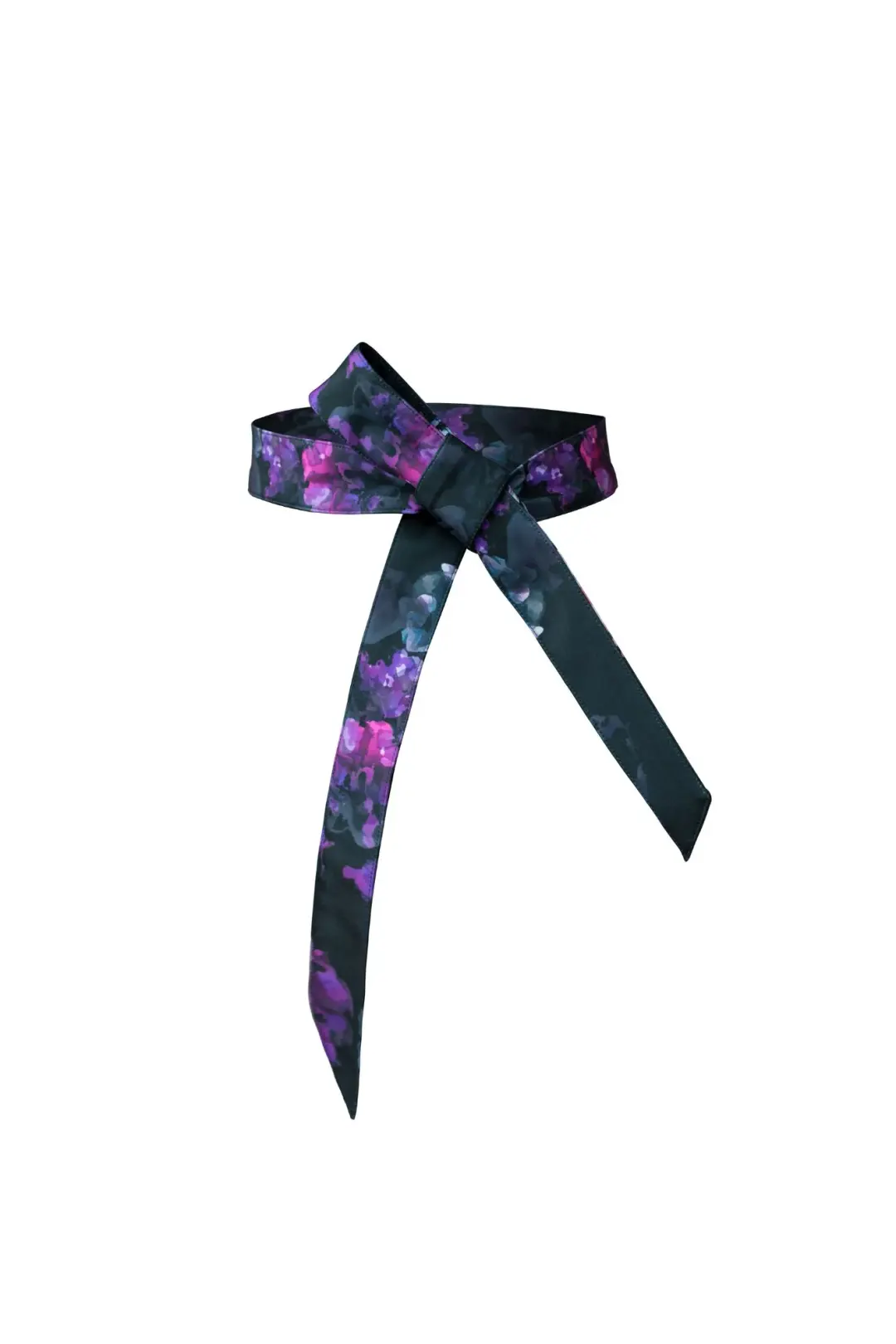 Black Belt with Purple Flowers | Hortense
