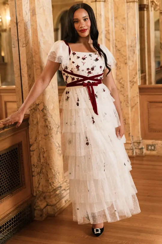 Bellagio Dress in Ivory