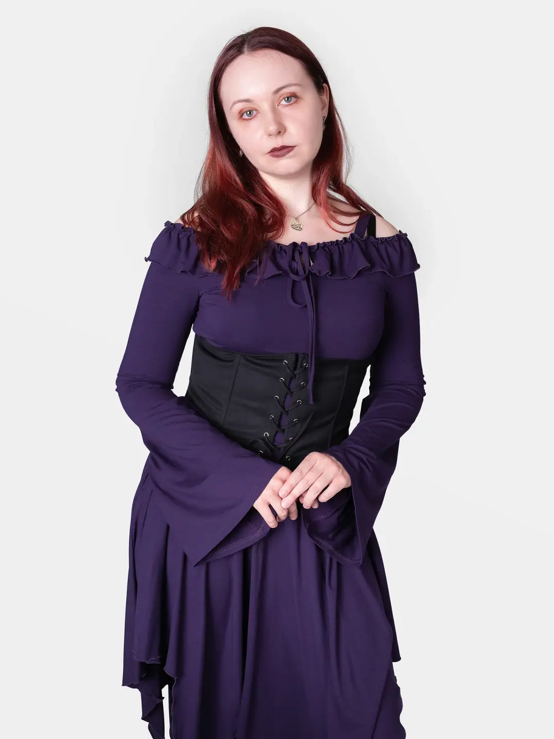 Fioletowa bluzka off shoulders Enchant
