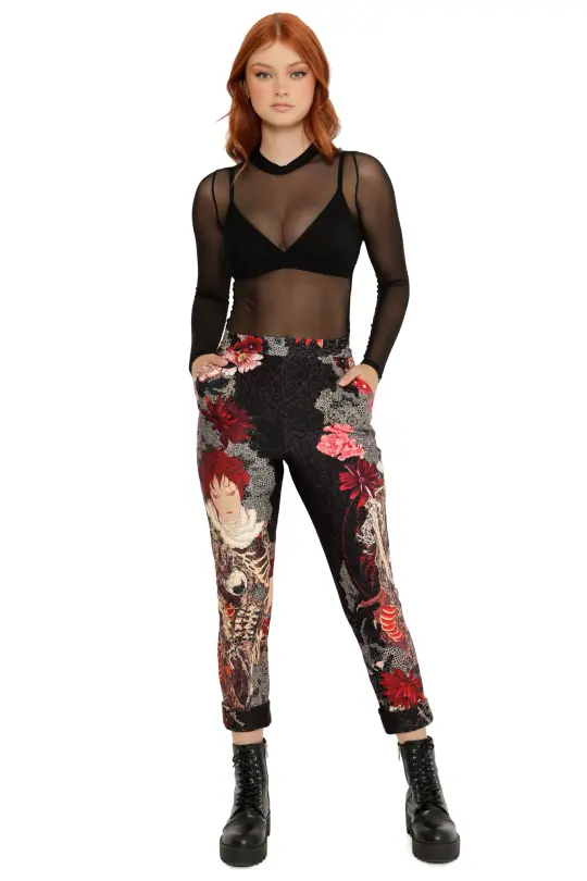 Spirit of a Dragon Cuffed Pants
