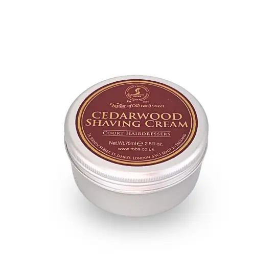 Cedarwood Shaving Cream Bowl 75ml